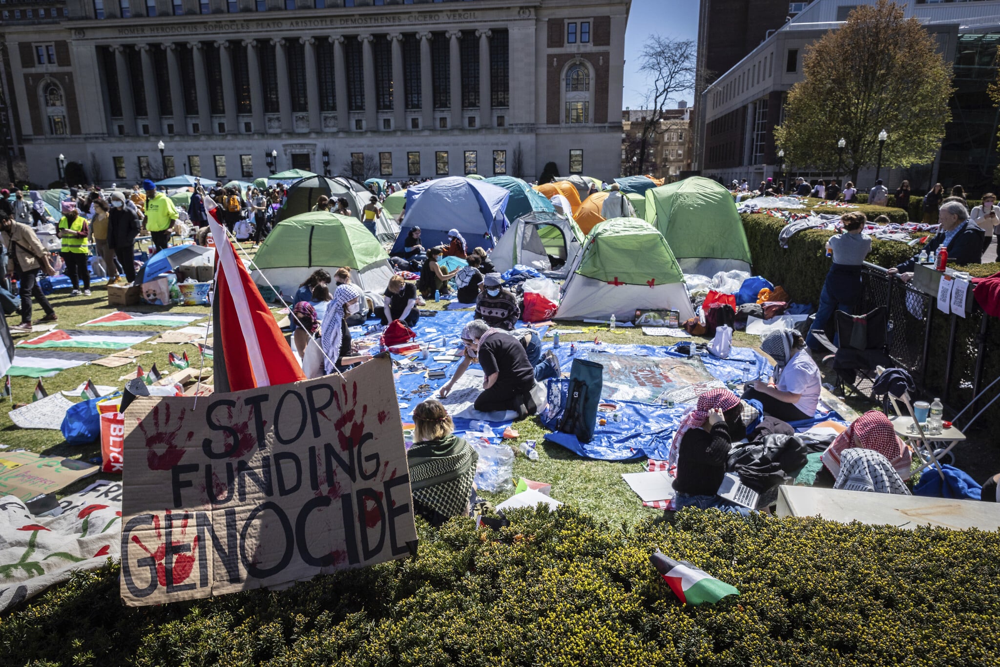  Καταλήψεις ΗΠΑ: Δεν κάνουν πίσω οι φοιτητές-διαδηλωτές στο Πανεπιστήμιο Κολούμπια